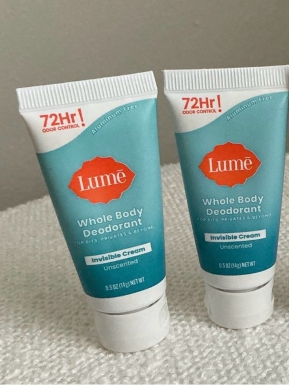Lume Whole Body Deodorant Travel Size - Invisible Cream in Blue